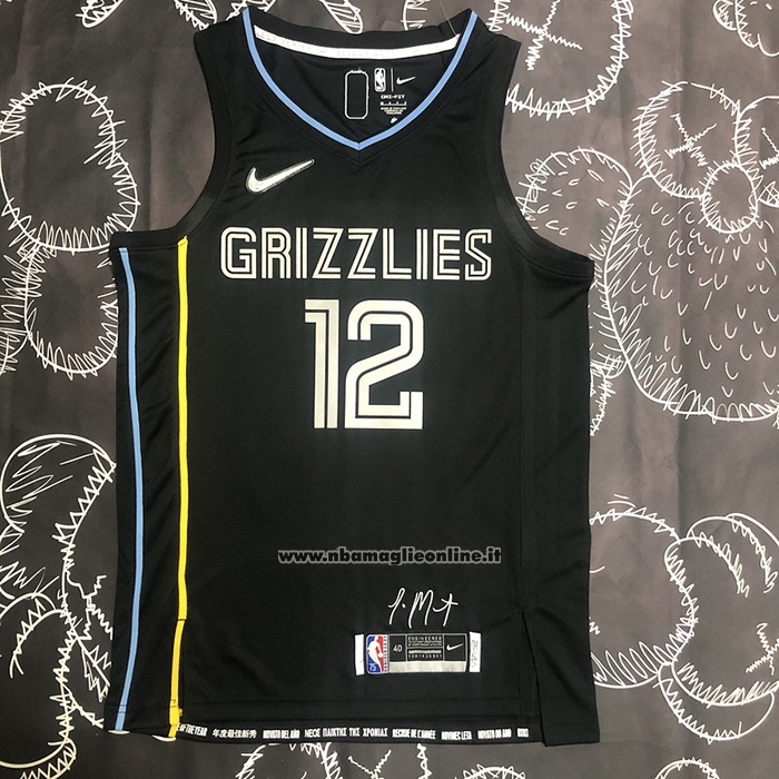 Maglia Memphis Grizzlies Ja Morant #12 Select Series Nero
